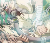 senku's gas mask